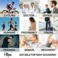 thumbnail image 5 of 4 Pairs Copper Compression Socks for Women & Men Circulation 15-20 mmhg - Better Blood Flow, Swelling, Best Support for Medical, Running, Nursing, 5 of 7