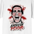 thumbnail image 2 of American Psycho Patrick Bateman Face Composed Art Women's White T-Shirt - 4XLB, 2 of 3