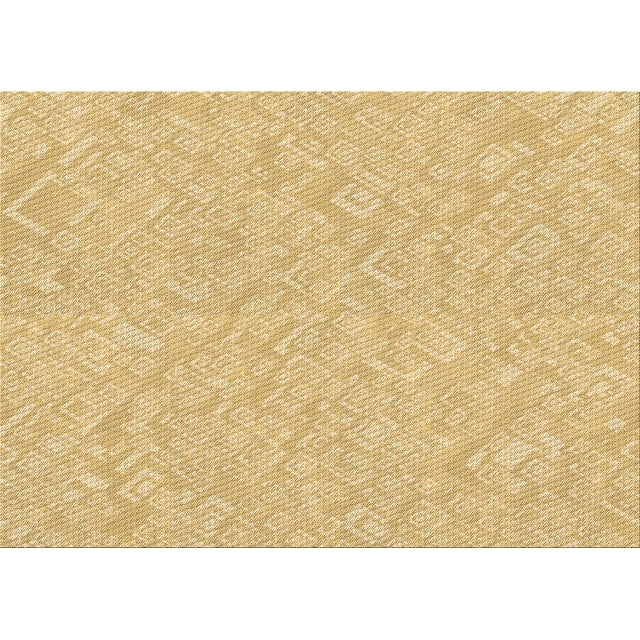 Ahgly Company Tapis d'Intérieur Rectangulaire Lavable à la Machine, Style Transitionnel, Tiges d'Or Doré, 8 Pieds x 12 Pieds