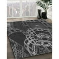 thumbnail image 2 of Ahgly Company Indoor Round Patterned Charcoal Black Area Rugs, 8' Round, 2 of 6