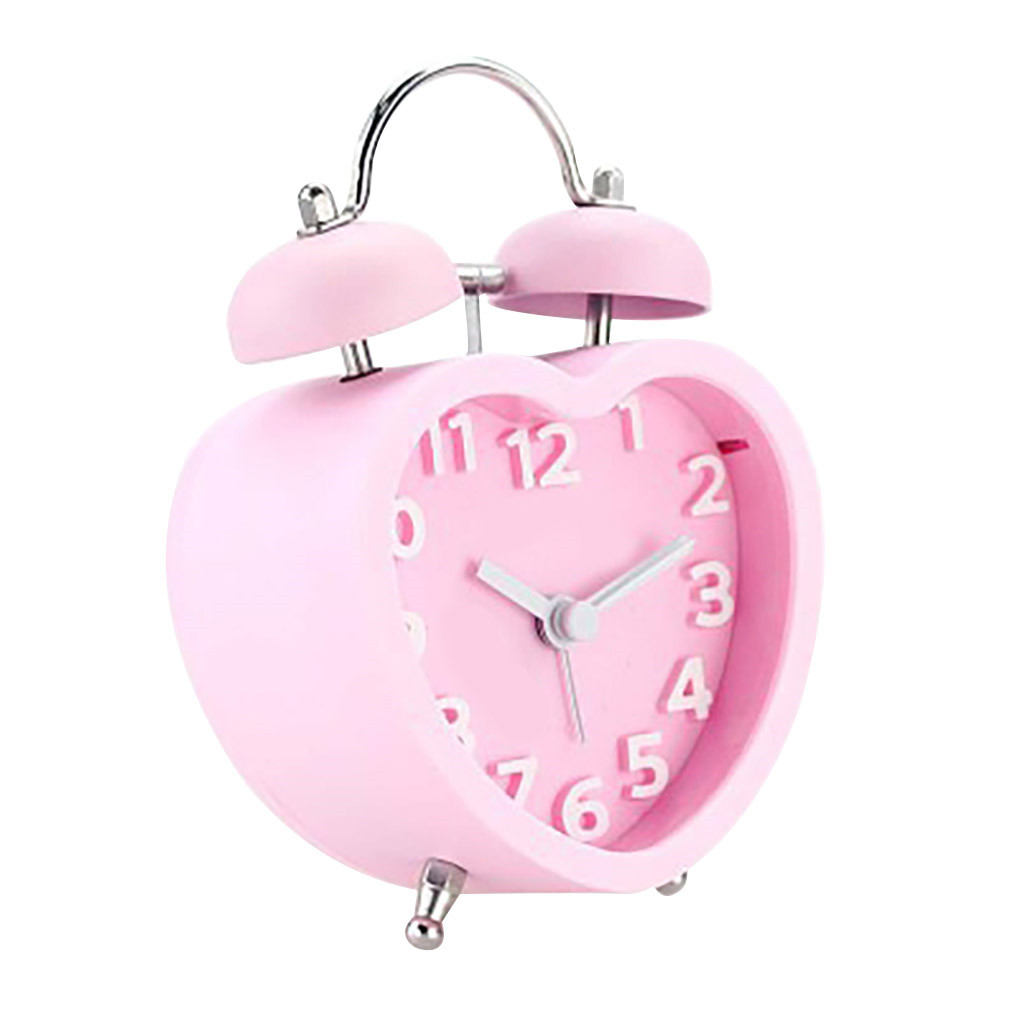 Girl HeartShaped Alarm Clock For Heavy Sleepers,Cute Alarm Clock Gift