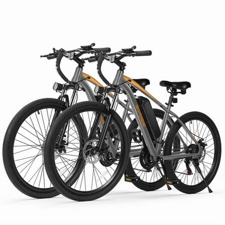 Apex Electric Bike for Adults, 27.5" Electric Mountain Bike with 21-Speed, Peak 1200W Motor 28MPH Top Speed, Removable Battery E-Bike, Front Suspension (Gray)*2