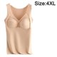 thumbnail image 2 of Camisas térmicas sin mangas para mujer con sujetador, chaleco con cuello en V, ropa interior, chaleco cálido con cojín -Color de piel, 2 of 5