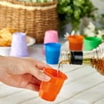 thumbnail image 2 of JJEAN-500 Pack 3 oz Plastic Party Cups, Disposable Bathroom Cups in Assorted Colors Can Be Used for Tasting Jelly Party Shot, 2 of 4