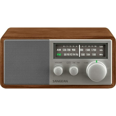 Sangean SG-116 Walnut Am Fm Analog Radio Table