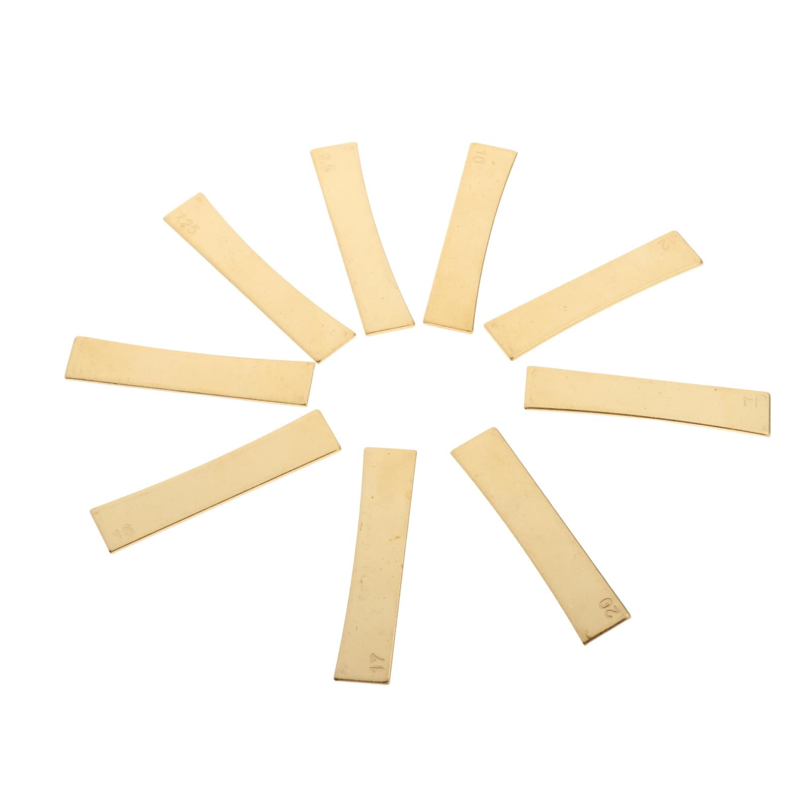 LeeQinersw 9 Radius Brass Fingerboard Fret Press Inserts for Electric Guitar Bass 7.25,9.5,10,12,14,15,16,17,20