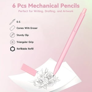 Aesthetic Pencil Case Supplies Cute Pencil Case Supplies with 6 Pastel Highlighters 6 Black Gel Pens 6 Mechanical Pencils College Essentials Bible Study Journaling Kit Birthday Gifts