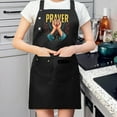 thumbnail image 2 of 2 Pack Adjustable Bib Apron with Prayer Hands Design & 2 Pockets - Stylish Cooking Apron for Men & Women, 2 of 6