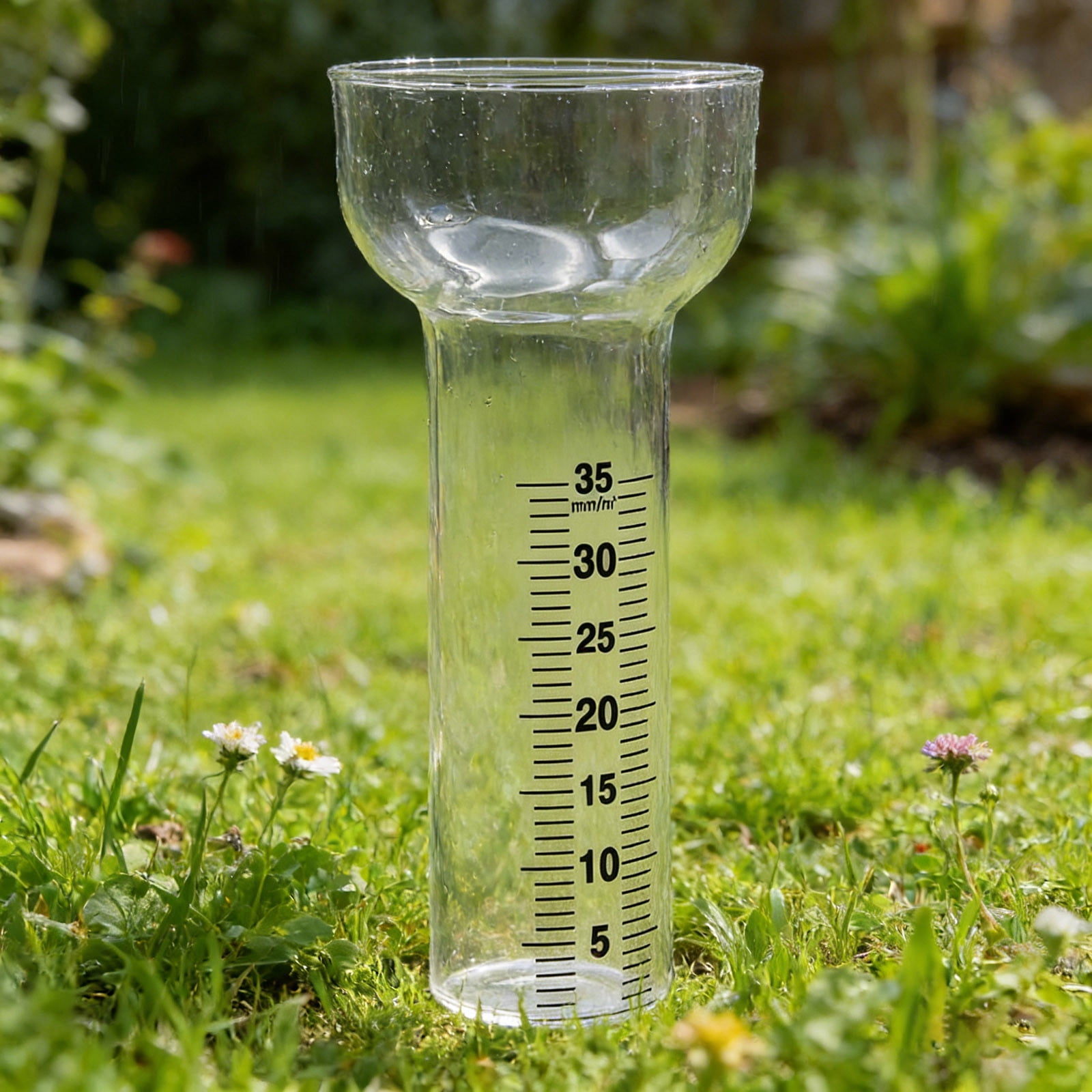 CSStudio regenwassermesser Rain Gauge, High Borosilicate Glass, Clear, Scratch and Wear Resistant, Weatherproof