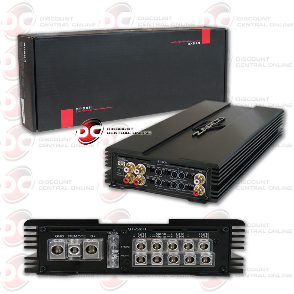 ZAPCO ST.5XII CAR AUDIO CLASS A/B 5CHANNEL AMP AMPLIFIER STX SERIES