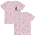 thumbnail image 3 of Disney Lilo and Stitch Girls Short Sleeve T-Shirt- Stitch Girls Tee Sizes 4-16 White, 3 of 6