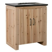 Bellaterra Home 30 Inch Single Sink Vanity Solid Fir, Natural