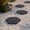 Black-BK, variant on MMJ Stepping Stone Mat Hexagon Plastic Imitation Paver 17.63x8.85in Non Slip Walkway Deck Tile Garden Grass Yard Path Black Beige