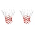 thumbnail image 1 of 2 Pcs Outdoor Training Match White Red Braided Basketball Net, 1 of 1