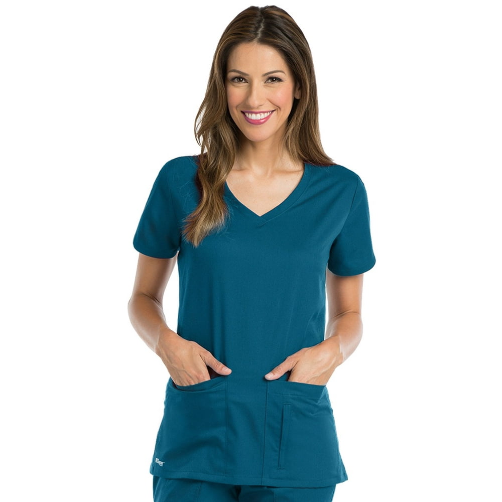 Barco Grey's Anatomy Active 41423 Women's VNeck Scrub Top Bahama L