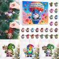 thumbnail image 1 of 2025 Cute Cartoon 2D Flat Printed Pendant Advent Calendar Set Festive Holiday Countdown for Seasonal Celebration, 1 of 6