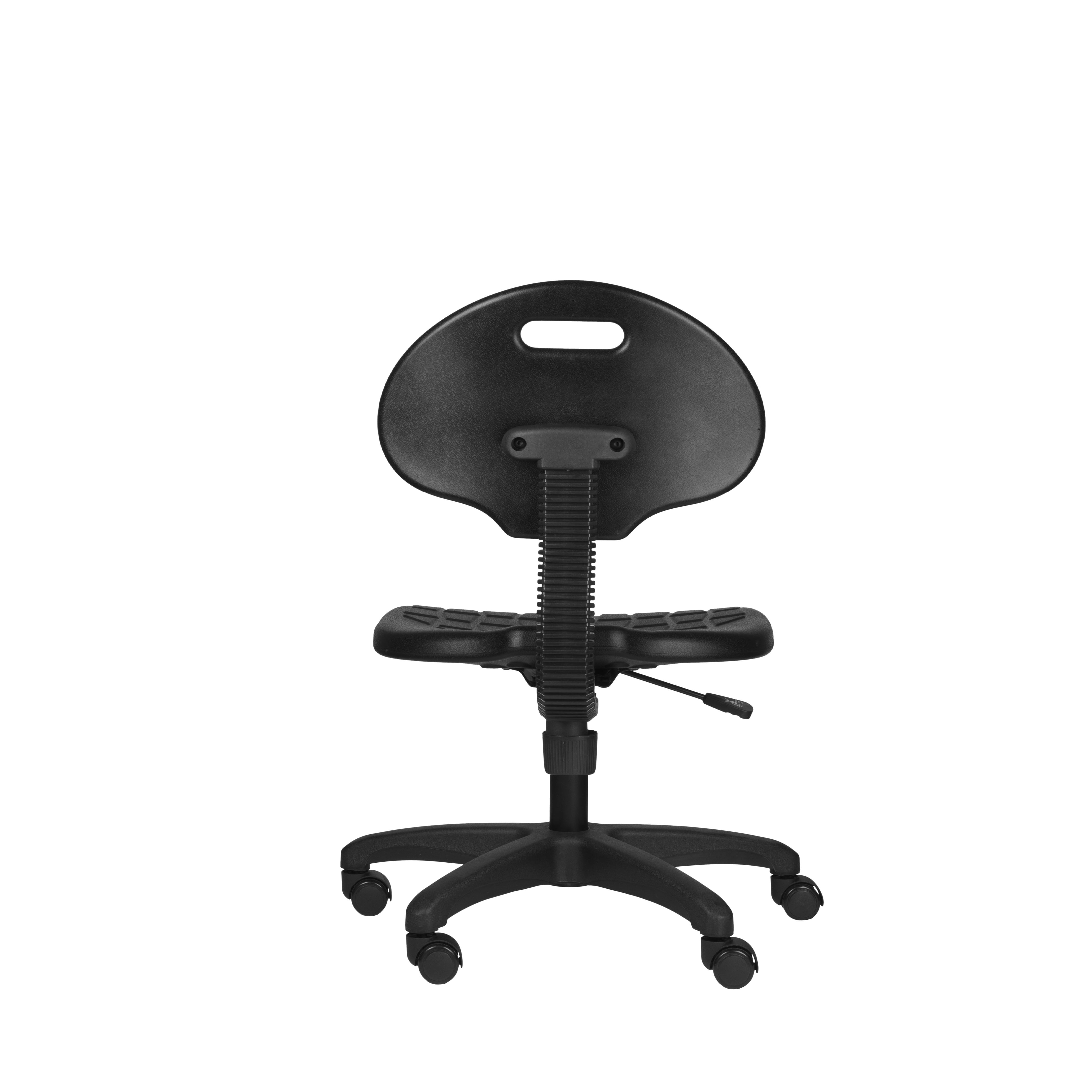 Hampden Furnishings Romulus Collection 16"-21" Rolling Swivel Task Chair, Black