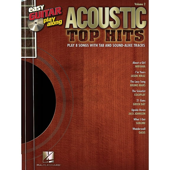 Acoustic Top Hits: Easy Guitar Play-Along Volume 2