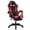 Black Red, variant on SHUO Y - Gaming Chair with Built-in Speakers & Massage, Ergonomic High Back Racing Chair with Footrest, Reclining Office Chair for Gamers (Black Red)