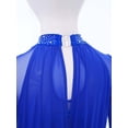thumbnail image 5 of Xnihocha Girls Rhythmic Gymnastics Dance Unitard Ballerina Outfit Bodysuit Figure Ice Skating Dancewear Blue 12, 5 of 7