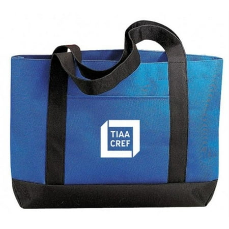 DDI 1902429 Poly Tote Bag, Royal-Black