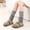 Beige, variant on Lanola Knitted Ribbed Stirrup Leg Warmers for Women, Girls, Ladies - Yoga and Dance