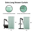 thumbnail image 3 of Almond Green Extra Long Shower Curtain Liner Plastic 79"L x 71"W, 3 of 5