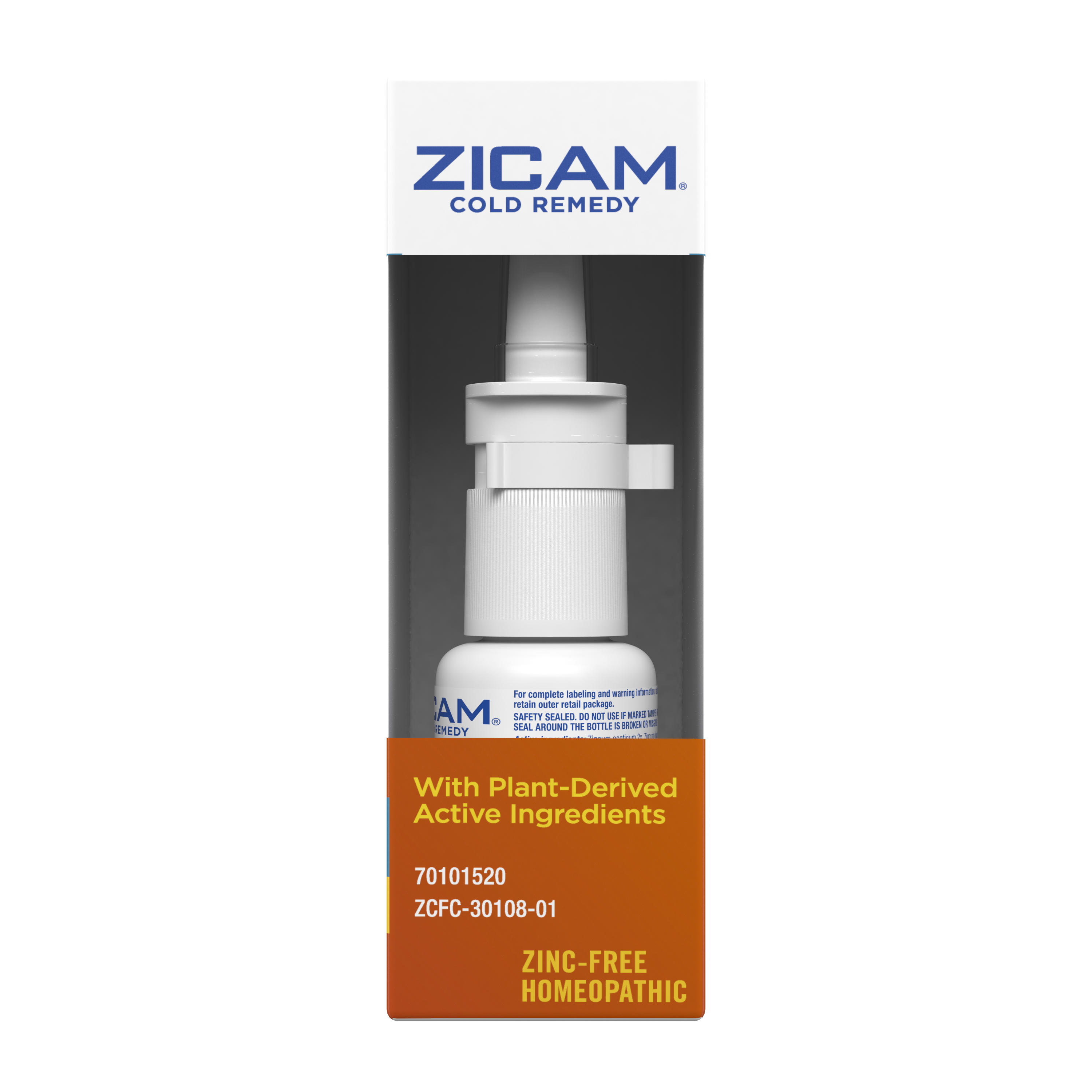 Zinc nasal clearance spray