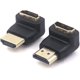 thumbnail image 1 of Adaptador HDMI de ángulo recto de 90 grados y 270 grados, conector HDMI 2.0 macho a hembra para 4k y 3d, TV/portátil/roku Stick montado en la pared, 2 piezas (1 par), 1 of 5