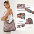 thumbnail image 5 of Boho Chic Mandala Shoulder Bag Minimalist Travel Purse with Adjustable Strap for Women, 5 of 5