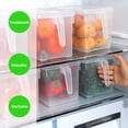 thumbnail image 2 of Caja organizadora hermética para refrigerador, contenedor de cocina con tapa rectangular (4.5L, material PP transparente) - Empaque OPP, 2 of 6