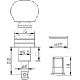 thumbnail image 3 of Golden Gate P-147 Deluxe Banjo Tuners - Nickel - Set of 4, 3 of 3