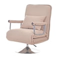 thumbnail image 1 of Sofá Plegable 2 En 1, Sillón, Sofá Cama, Ahorro De Espacio, Chaise Lounge Lavable, Color Caqui, 1 of 8