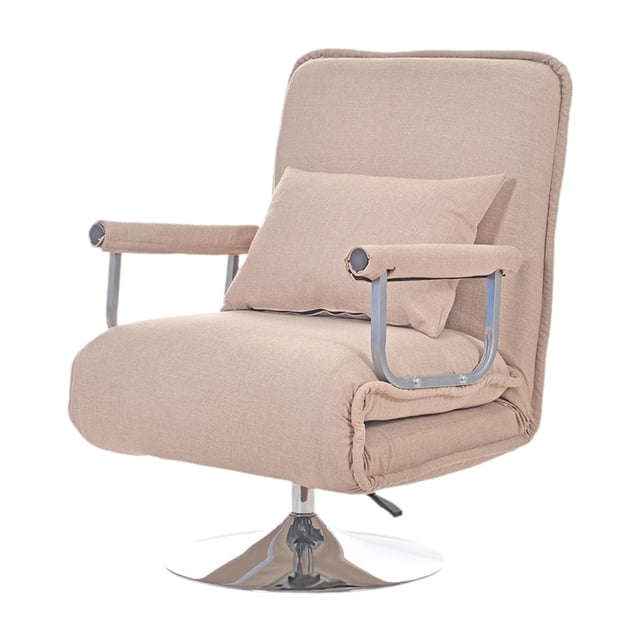 Sofá Plegable 2 En 1, Sillón, Sofá Cama, Ahorro De Espacio, Chaise Lounge Lavable, Color Caqui