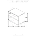 thumbnail image 3 of Maklaine Contemporary 2-drawer Wood Nightstand Smokey Walnut and Brown, 3 of 3