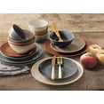 thumbnail image 6 of Sango Siterra Painter's Palette Stoneware Dinnerware Set, 16-piece, Cream/Blue/Orange/Beige, 6 of 8