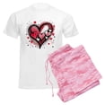 thumbnail image 6 of CafePress - Abstract Grunge Valentine Hearts Pajamas - Men's Light Loose Fit Cotton Pajama Set, 6 of 7