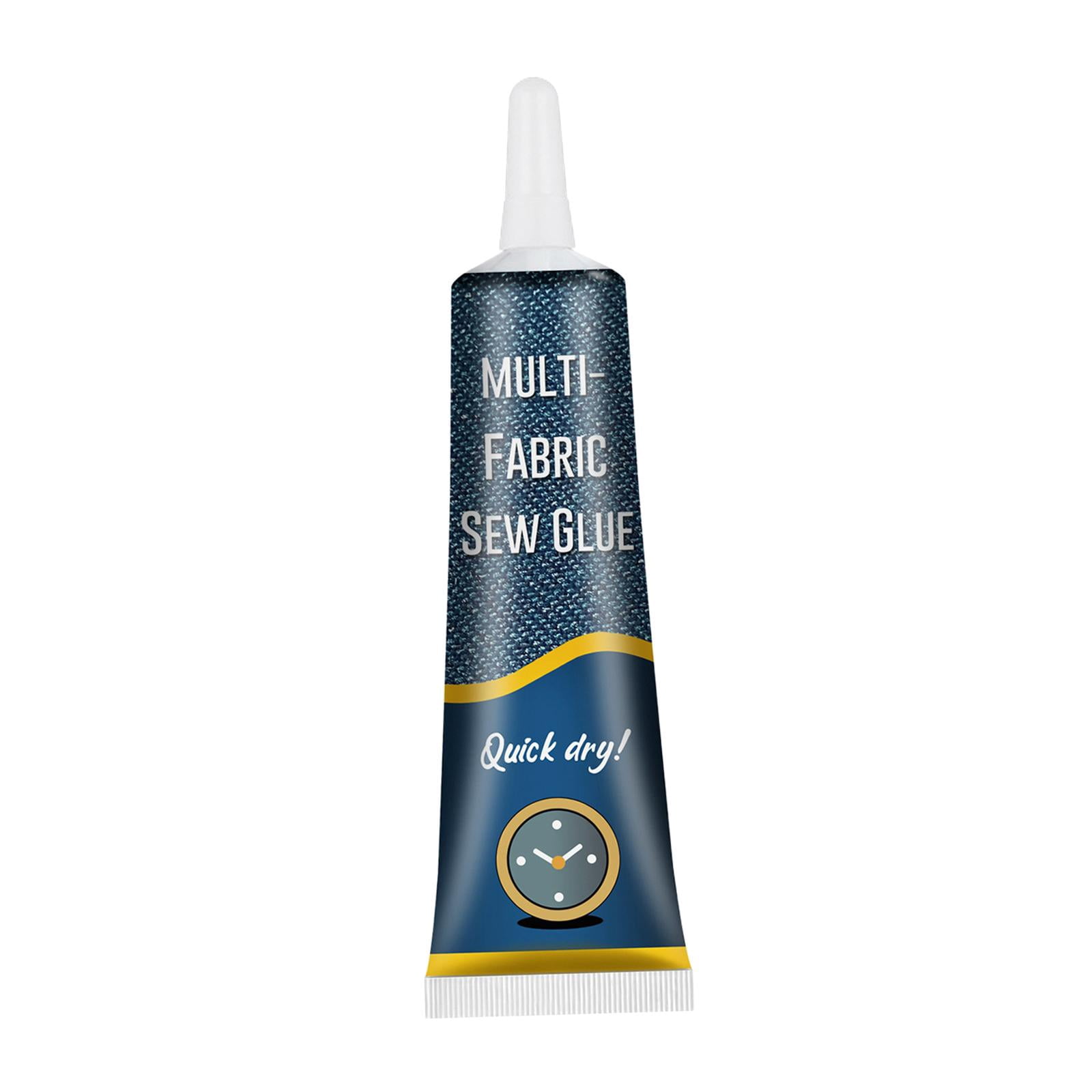 1.7oz Fabric Glue, No Irritation Multipurpose Sew Glue Liquid, DIY Hemming Fusion for Textile Leather Clothing Repair
