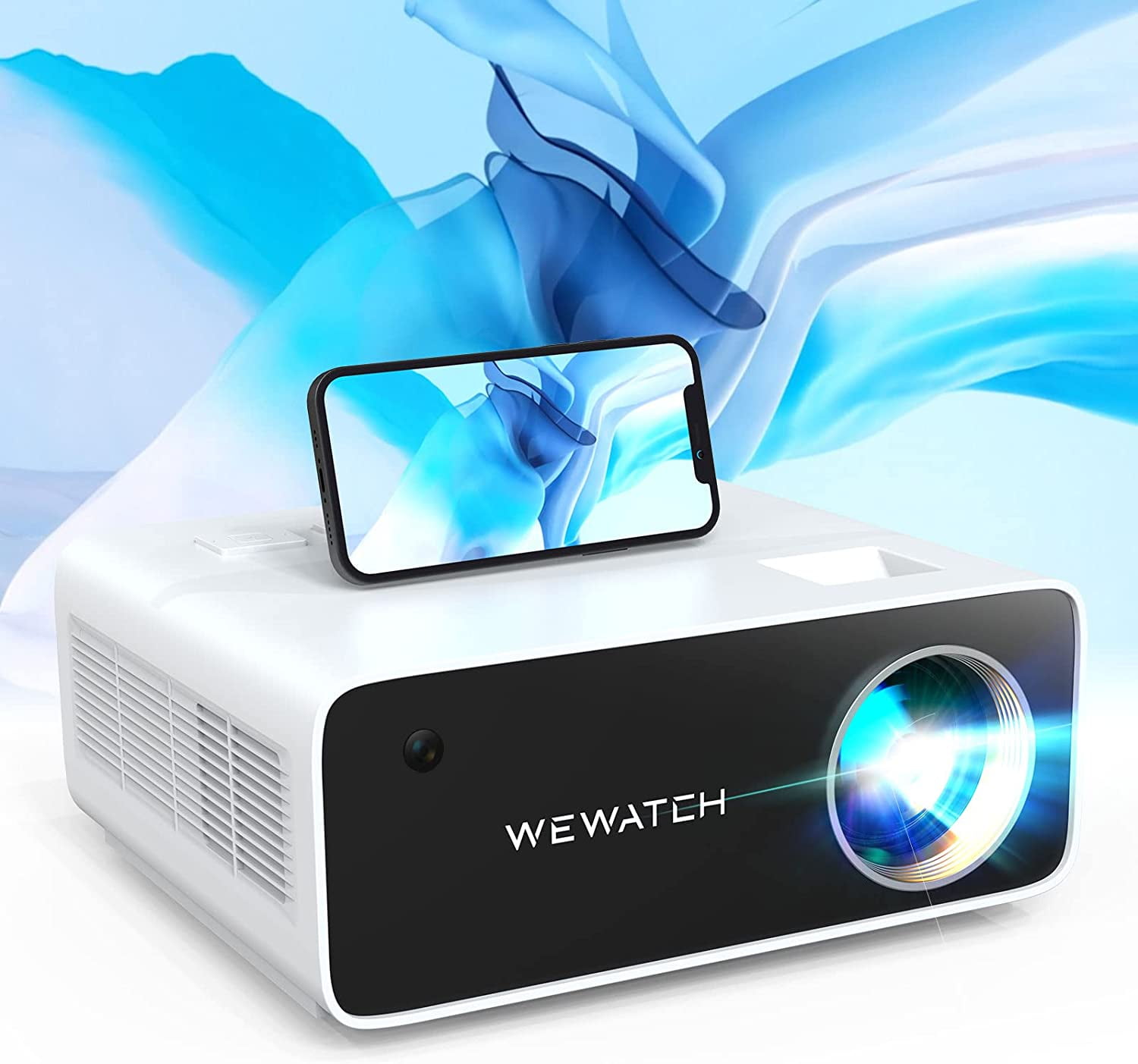 Mening arm noedels WEWATCH FHD 4K Native 1080P Projector, 18500Lm 5G WIFI Bluetooth w/ White  Noise, 300" Projection Screen, Home Theater Compatible with TV Stick, iOS  Android - Walmart.com