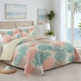 thumbnail image 2 of Davulos Bedspreads for Twin Size Beds,2-Piece Coral Coastal Quilt Sets Soft Lightweight Beach Bedding Nautical Coverlet Summer Comforter Set for All Season, 2 of 7