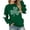 1-Green2007, variant on WOYY Girls' St. Patrick's Day Sweatshirts Clover Print Crew Neck Pullover Top, Sizes 3-14