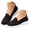 Black, variant on Women's Slip on Loafers Comfy Walking Tennis Low Top Ballet Flat Nurse Shoes Casual Sneakers