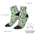 thumbnail image 6 of Fuzoiu Green Cute Avocado Print Adult Socks, Crew Moisture-wicking Socks, Unisex Cushion Crew Socks,Casual Sports Ankle Socks, 6 of 7