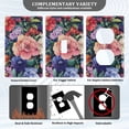 thumbnail image 3 of Yayeee Blank Wall Plate Cover 1-Gang 4.5"x2.7" Home Unused Decorative Outlet, Vibrant Pink Floral Pattern, 3 of 7