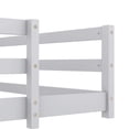 thumbnail image 4 of Sesslife Full Size Floor Bed with Door and Fence, Wood Full Floor Platform Bed with Slats, Full Montessori Bed for Boys Girls, No Box Spring Needed, Grey, 4 of 8