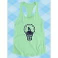 thumbnail image 3 of Father And Son Lightbuld Racerback Tank Women -Image by Shutterstock, Female x-Small, 3 of 4