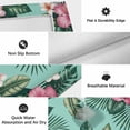thumbnail image 6 of Tropical Outdoor Rug for Patio/Deck/Porch, Non-Slip Large Area Rug 5 x 8 Ft, Pink Floral Green Palm Leaf Aqua Watercolor Indoor Outdoor Rugs Washable Area Rugs, Reversible Camping Rug Carpet Runner, 6 of 8