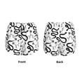 thumbnail image 6 of Uemuo Hand Drawn Snake Pattern Women's Athletic Shorts High Waisted Running Shorts with Liner Pockets Gym Elastic Workout Shorts-Large, 6 of 9