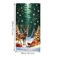 thumbnail image 5 of Christmas Moisture-resistant and Stain-resistant Door Cover, 72x36 Inch Winter forest Banner Ornament for Holiday Indoor Outdoor Party Decoration (Green), 5 of 7