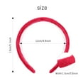 thumbnail image 3 of 10 Pack Wide Thick Velvet Fluffy Cloth Fabric Covered Plastic Headbands Candy Colorful Winter Elastic Plain Hair Bands Hard Hair Hoop Crown Tiara Base Crafting DIY Accessories for Women Girls, 3 of 4
